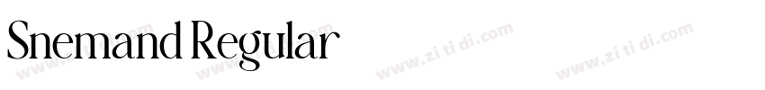 Snemand Regular字体转换 Snemand Regular字体转换